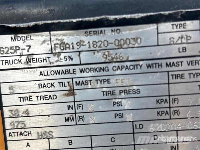 Doosan G25P-7 4600 lb Forklift Empilhadores - Outros
