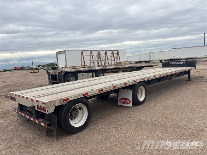 Dorsey DC-48 48 ft Spread axle 10' 6 Step Deck Trailer 로우 로더