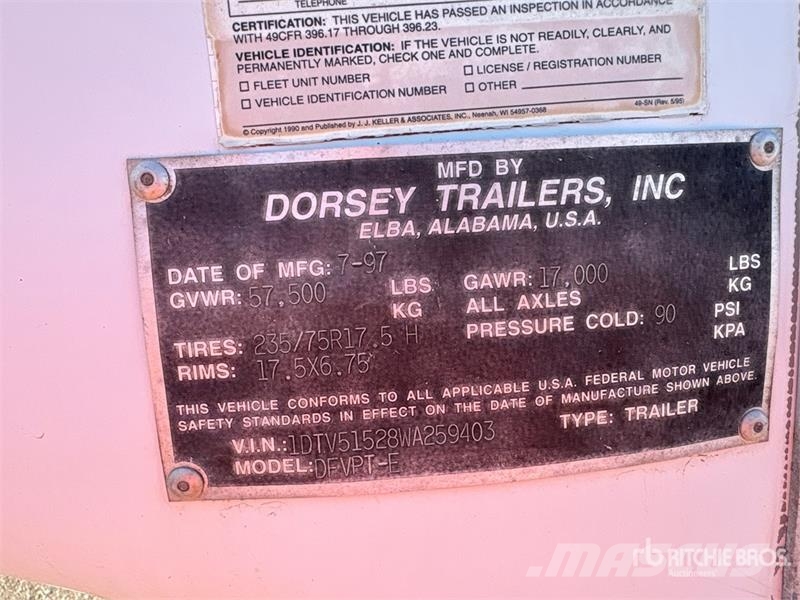 Dorsey DFVPT-E T/A 3 Car Enclosed Car Carrier Trailer Araç nakil yari çekicileri