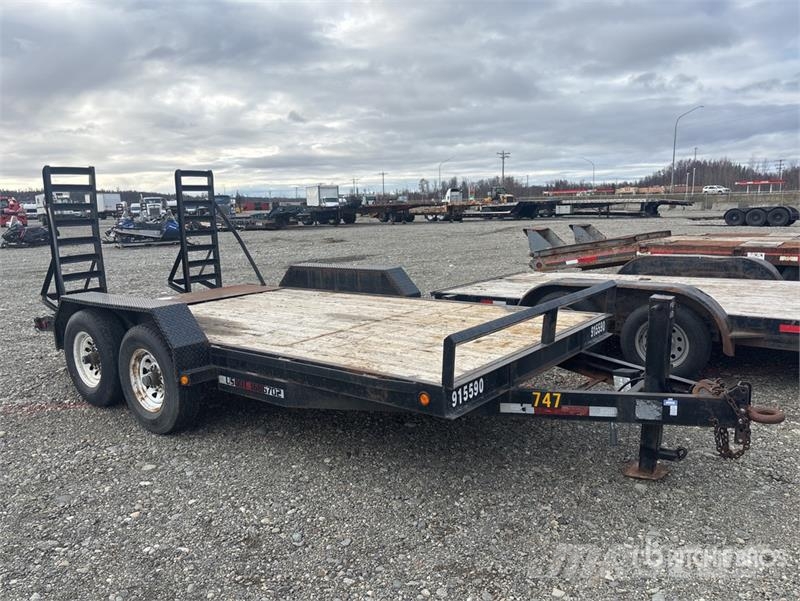 Double A 16 ft T/A Equipment Trailer Auto pārvadāšanas treileri