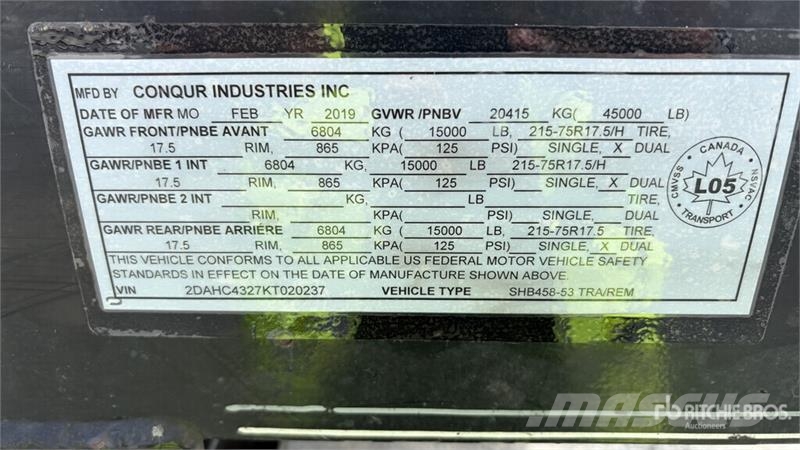 Double A Trailers 52 ft Tri/A Step Deck Trailer لوادر منخفضة