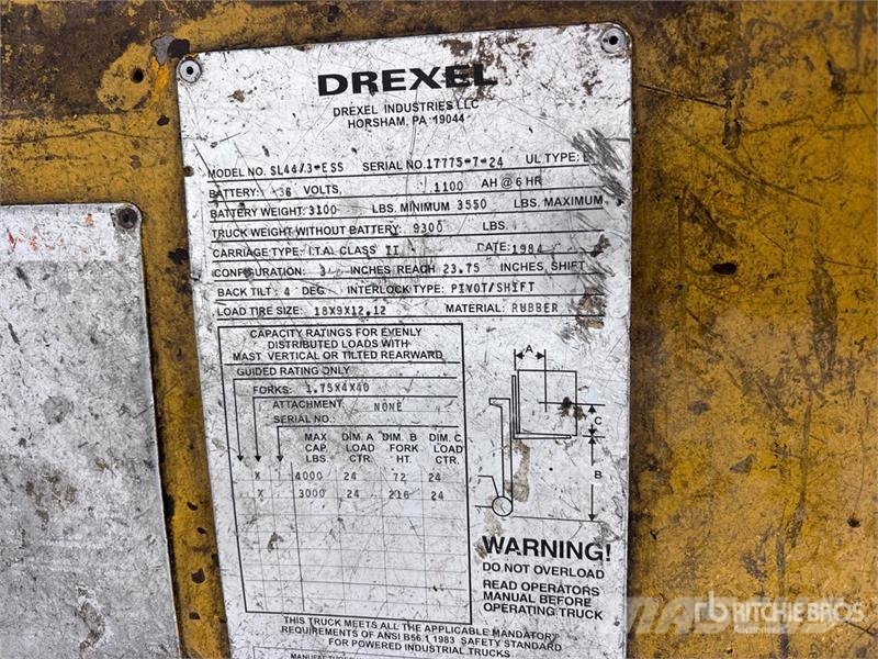 Drexel SL433-ESS 4000 lb Electric Forklift Električni viličari