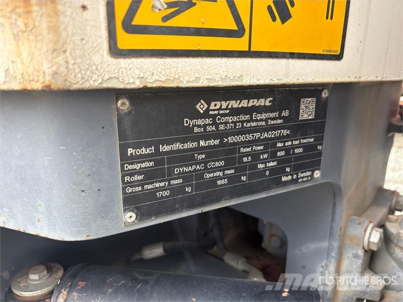 Dynapac CC 800D Double Drum Roller Двойни барабанни ролки
