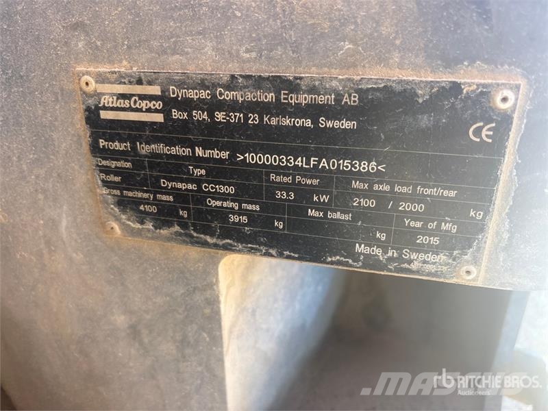 Dynapac CC1300 Double Drum Roller Twin drum rollers