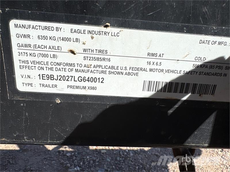 Eagle Industry X980 T/A Fuel Trailer Tank prikolice