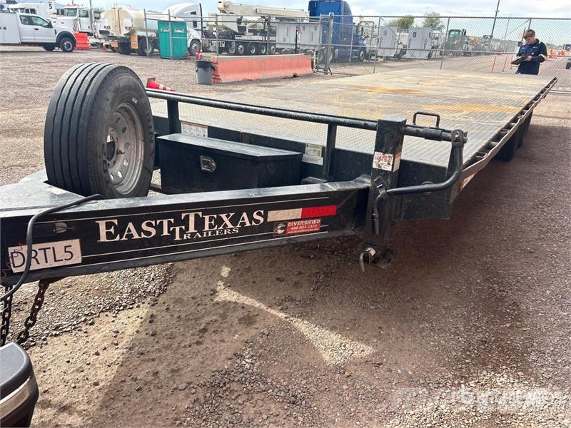 East Mfg Texas Trailers T/A Equipment Trailer Reboques de transporte Auto