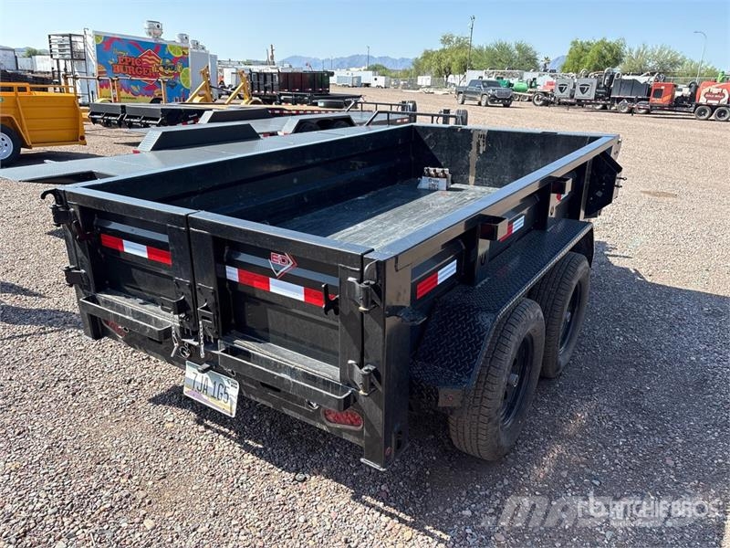 ED Trailers SDT601023515SR 10 ft T/A Dump Utility Tra Pašizgāzējs
