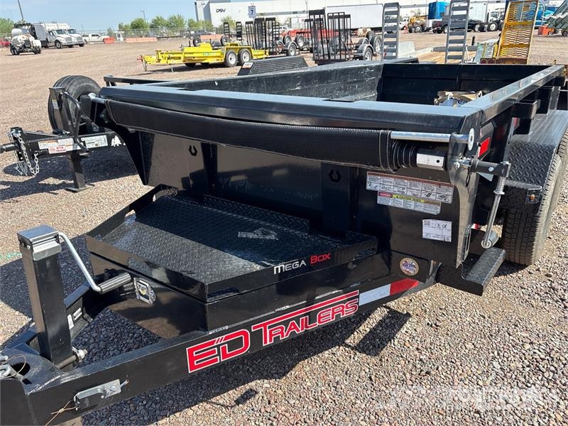 ED Trailers SDT601023515SR 10 ft T/A Dump Utility Tra Pašizgāzējs