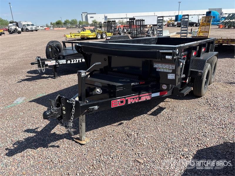 ED Trailers SDT601023515SR 10 ft T/A Dump Utility Tra Pašizgāzējs
