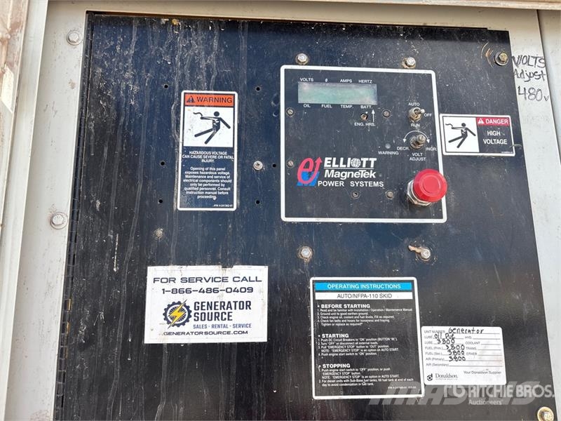 Elliot 500RD 500 kW Skid-Mounted Generator Set Dizelski agregati