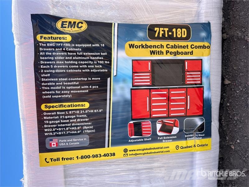 EMC 7FT-18D 18-Drawer Workbench Інше обладнання