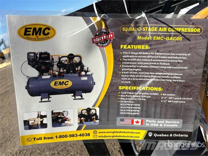 EMC GAC60 60 gal 2-Stage Air Compressor 콤푸레샤