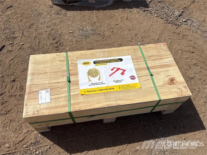 EMC LB9200 (5) Ratchet Binders & (10) Transport Chains Otros componentes