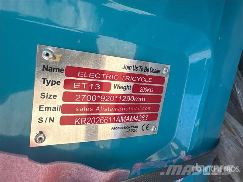 ET13-BLUE Electric Mini Trike (Unused) PKWs