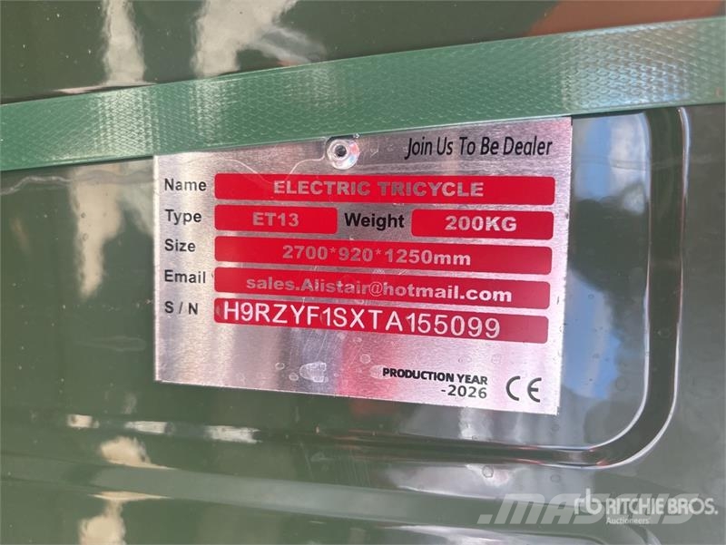  ET13-GREEN Electric Mini Trike (Unused) PKWs