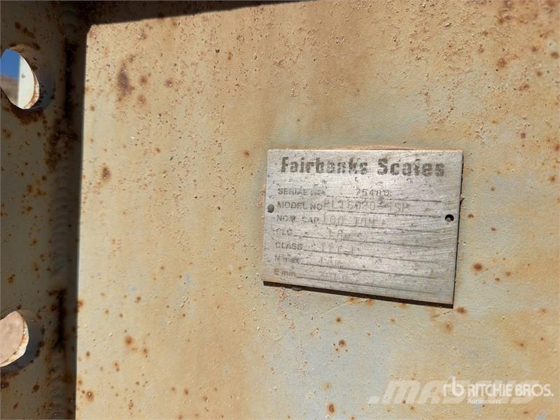 Fairbanks 100 ton Scale Pontes de pesagem