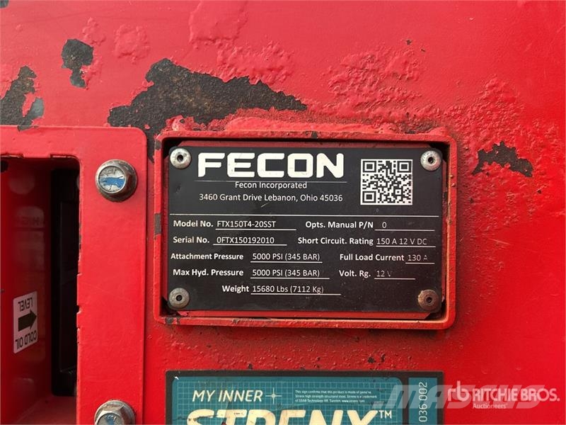 Fecon FTX150T4-20SST Tracked Mulcher Tractor Καταστροφέας κλαδιών