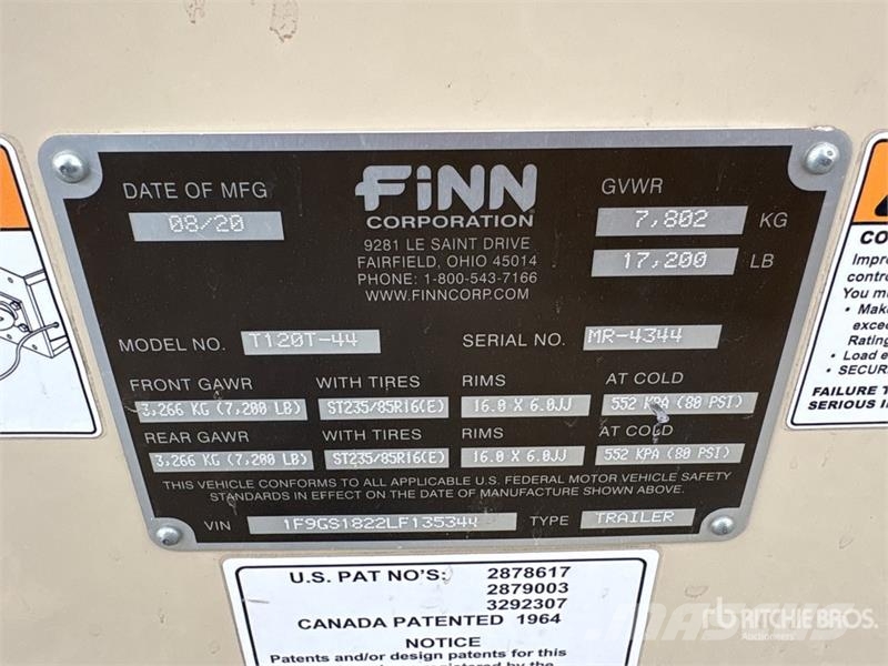 Finn T120T-44 Hydroseeder Drugi deli