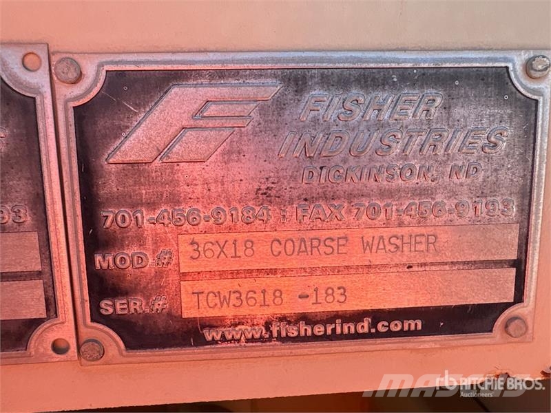 Fisher Industries Electric 36x18 Sand Screw Coarse Washer 건설 장비 - 기타