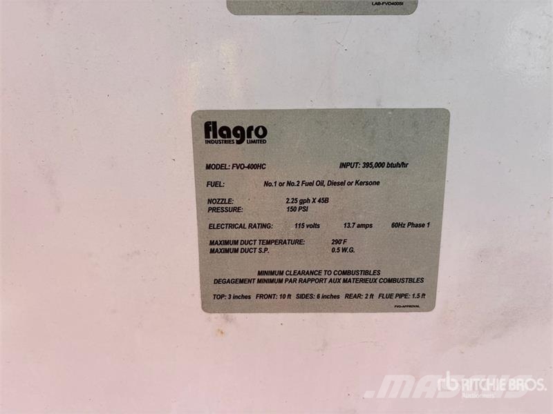 Flagro 395000 BTU Space Heater Ogrevalna in odtajevalna oprema