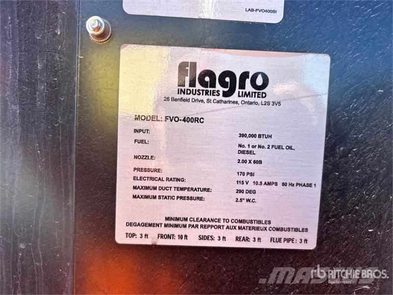 Flagro FVO-1100TR 390000 BTU Space Heater Equipos de fundido