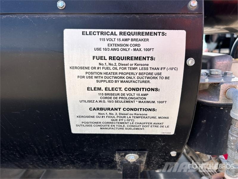 Flagro FVO-400RCBT 390000 BTU Space Heater Equipamento de aquecimento e descongelamento