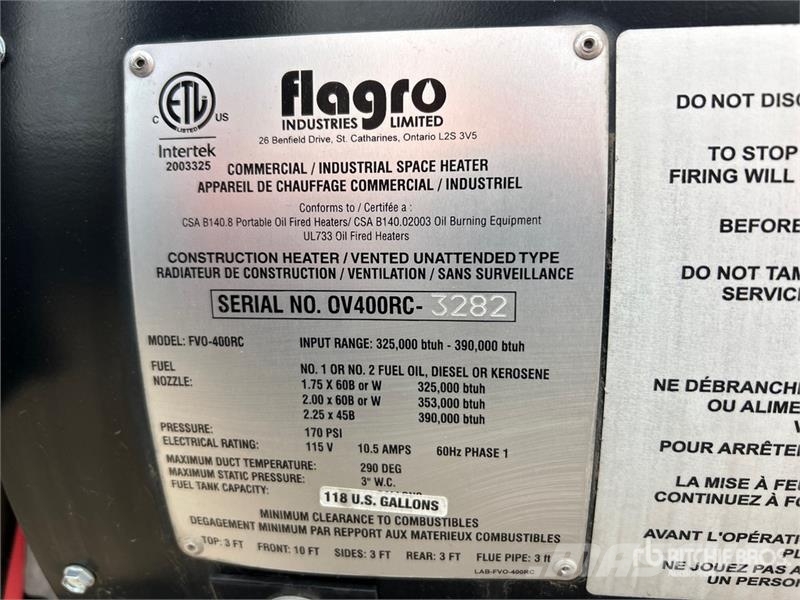 Flagro FVO400RC 390000 BTU Space Heater Topení a zařízení pro rozmrazování