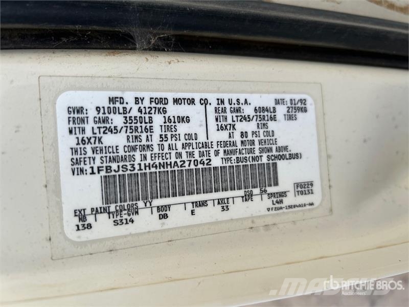 Ford E-350 Preču pārvadāšanas furgoni