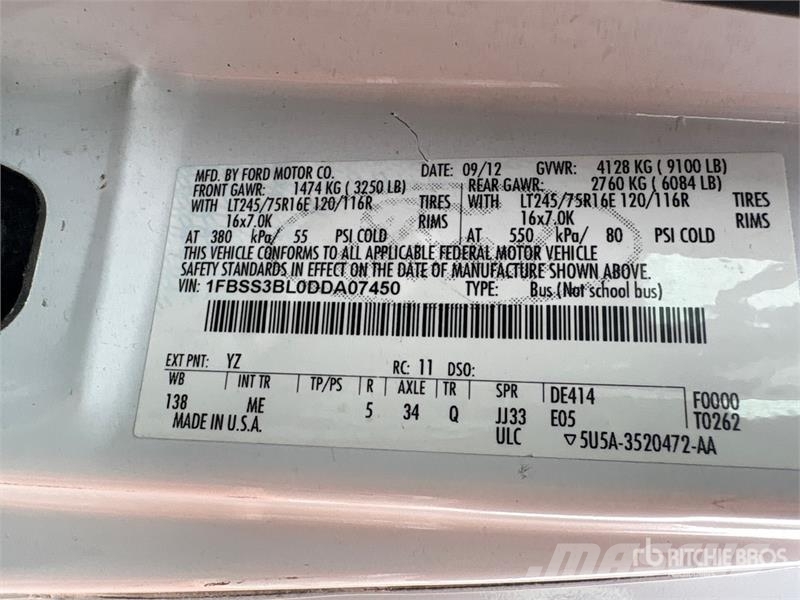 Ford E-350 Passenger Van 패널 화물차