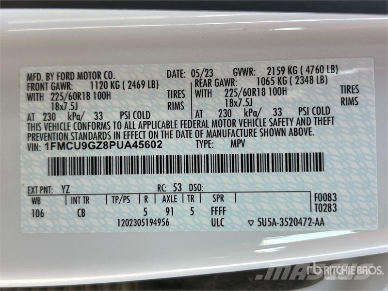 Ford Escape AWD Hybrid SUV Avtomobili