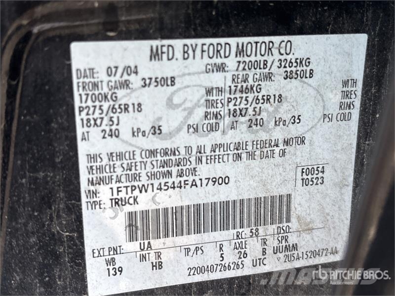 Ford F-150 Lariat 4x4 Crew Cab Pickup Muu