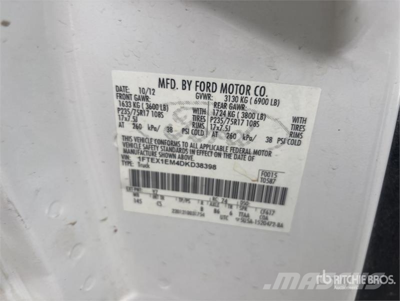 Ford F-150 XL 4x4 Extended Cab Pickup その他
