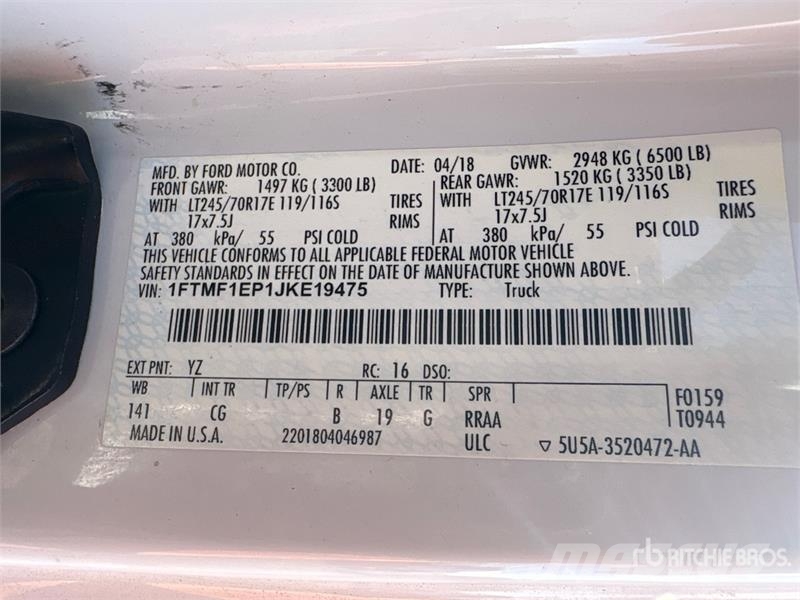 Ford F-150 XL 4x4 Pickup Otros