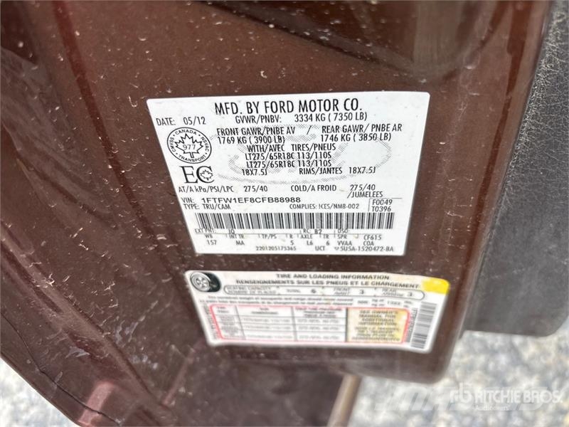 Ford F-150 XLT 4x4 Crew Cab Pickup (Inoperable) Ostalo