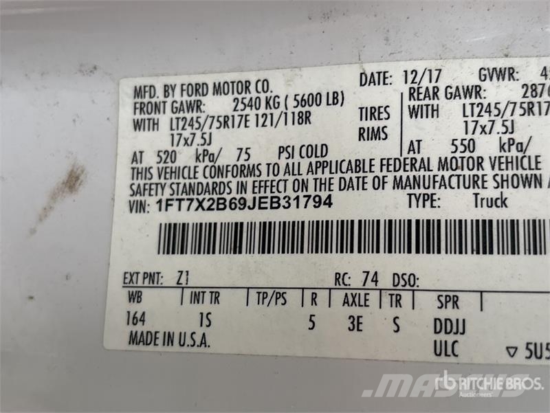 Ford F-250 XL 4x4 Extended Cab Pickup Drugi