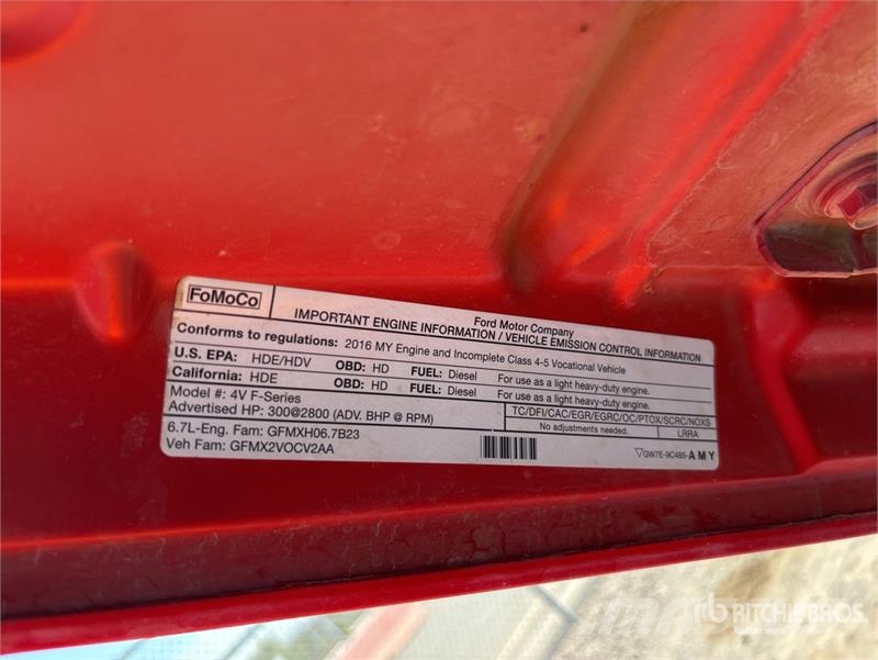 Ford F-450 Φορτηγά Ανατροπή