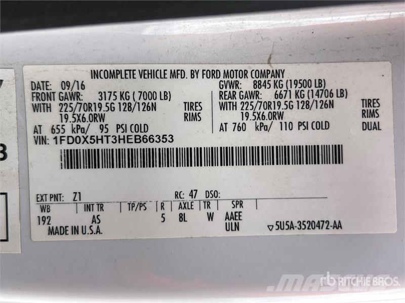 Ford F-550 ピックアップ/ドロップサイド