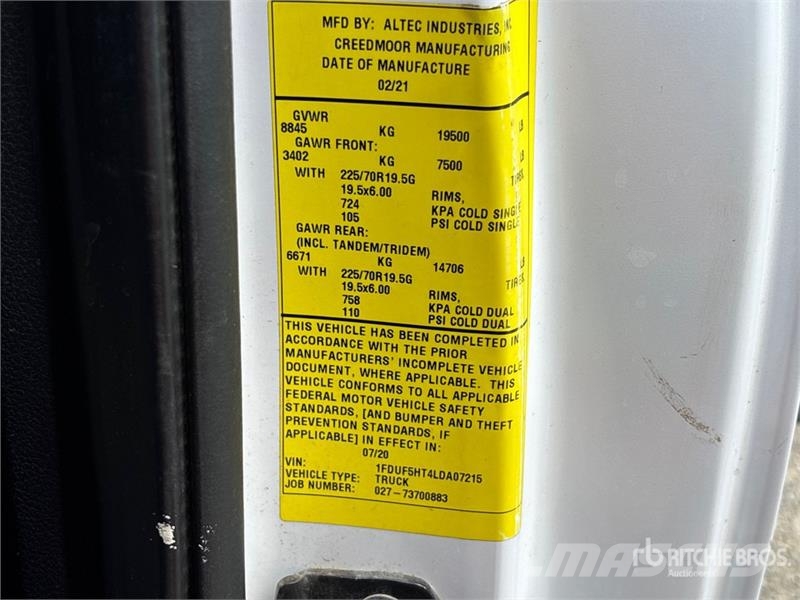 Ford F-550 Pacēlāji uz automašīnas bāzes