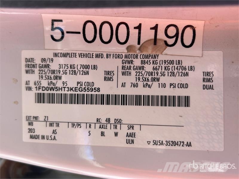 Ford F-550 Pilsētas atkritumvedēji