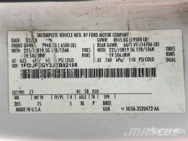 Ford F-550 XL 4x2 Arrow Board Truck Övriga bilar