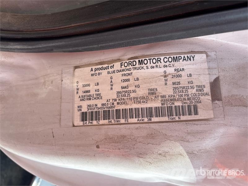 Ford F-750 4x2 Boiler Truck Άλλα Φορτηγά