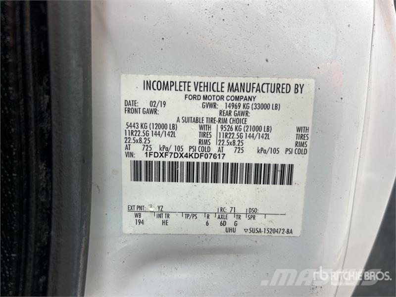 Ford F-750 4x2 Service Truck 市政车