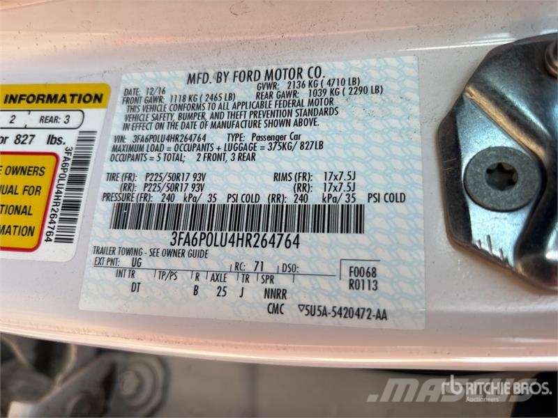 Ford Fusion Hybrid Automobile 汽车