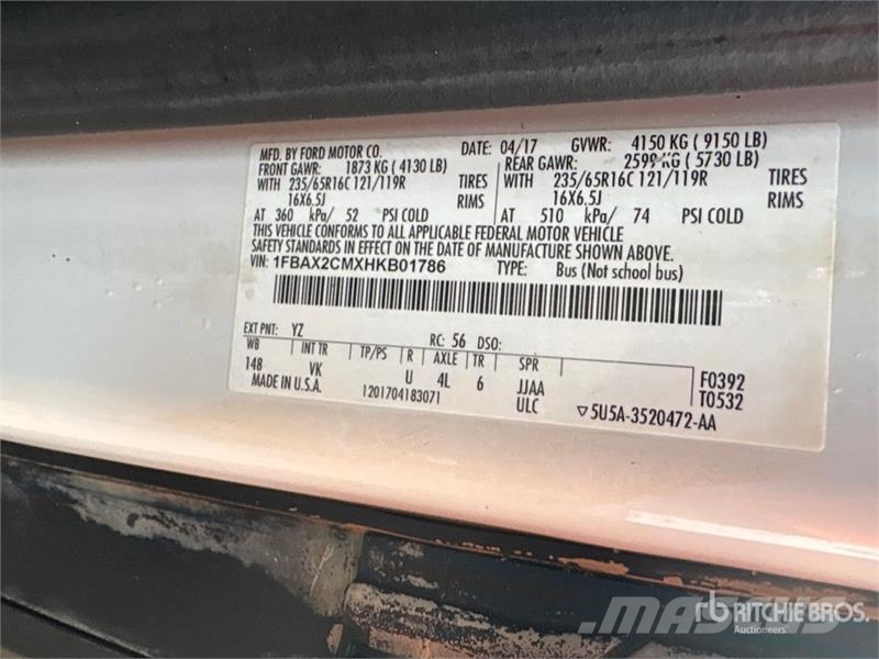 Ford Transit 15 Passenger Van Panel vans