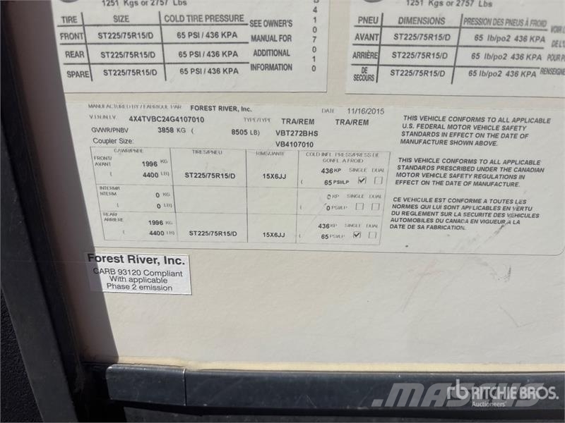 Forest River 24 ft T/A Travel Trailer Otros remolques