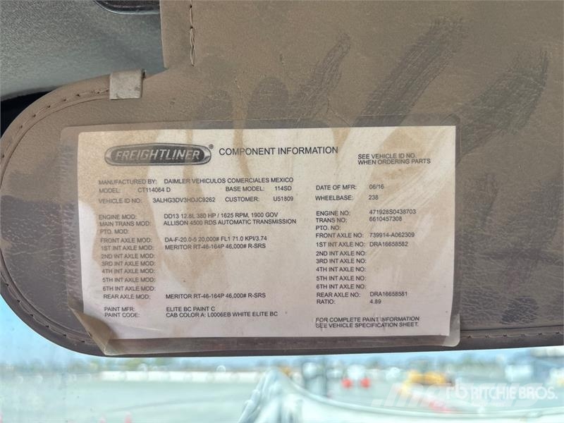 Freightliner 114SD 6x4 Mixer Truck Camiões de betão