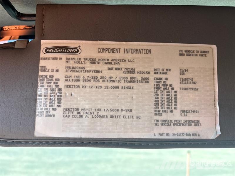 Freightliner Altec At37G 37 ft on Freightliner M2 4x2 Bucket T Camion nacelle