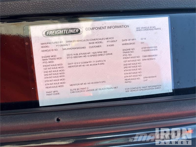 Freightliner Cascadia 126 Cabezas tractoras