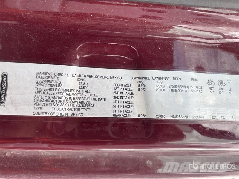 Freightliner Cascadia 126 6x4 T/A Sleeper Truck Tractor Motrici e Trattori Stradali