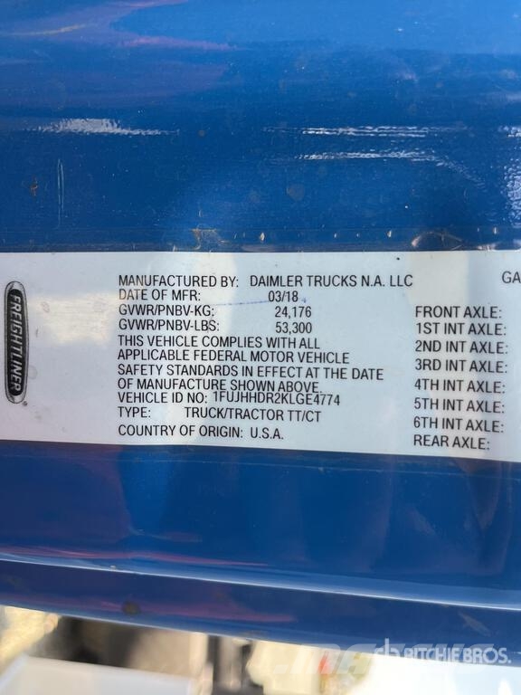 Freightliner Cascadia 126 Naudoti vilkikai